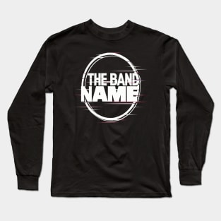 The band name AJR Glitch Effect Long Sleeve T-Shirt